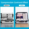 No Need Pump Vacuum Bags Space Saving Clothes Storage Bag Large Plastic Seal Organize Pounch Compression Empty Travel Accessorie 6