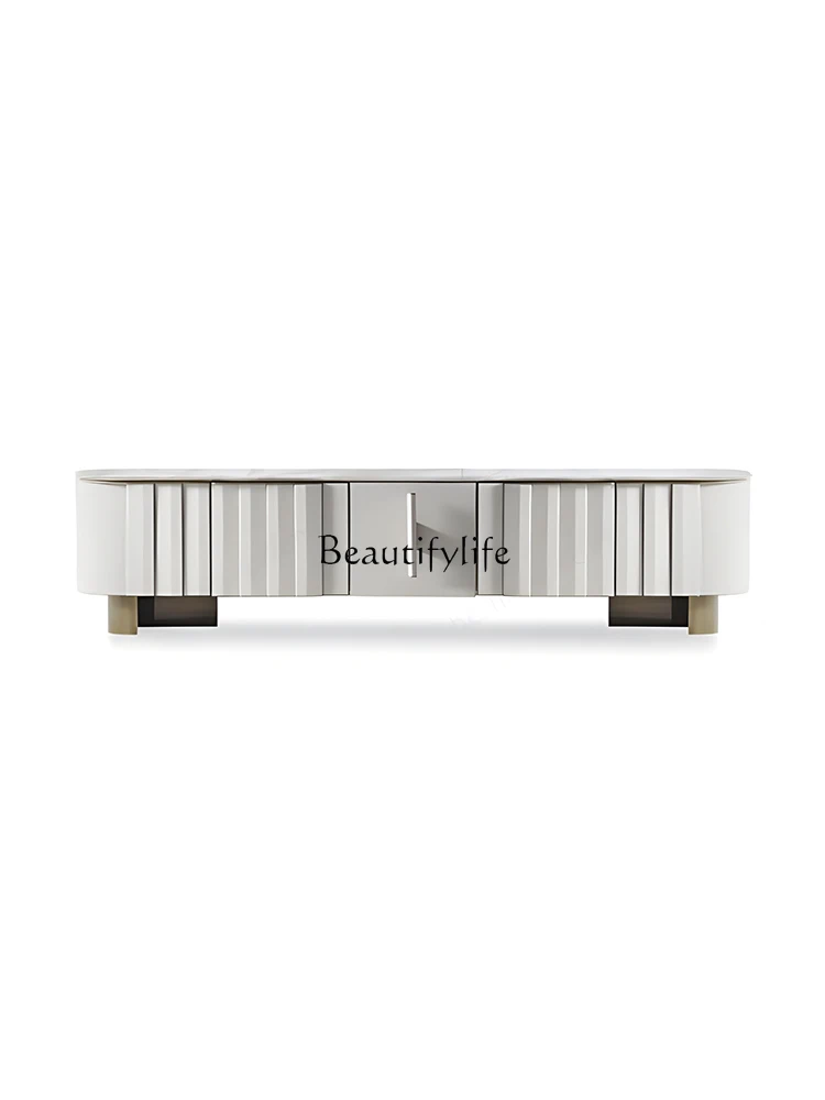 Bedroom Storage Locker Light Luxury Modern Design Cream Style Integrated Wall Floor Cabinet