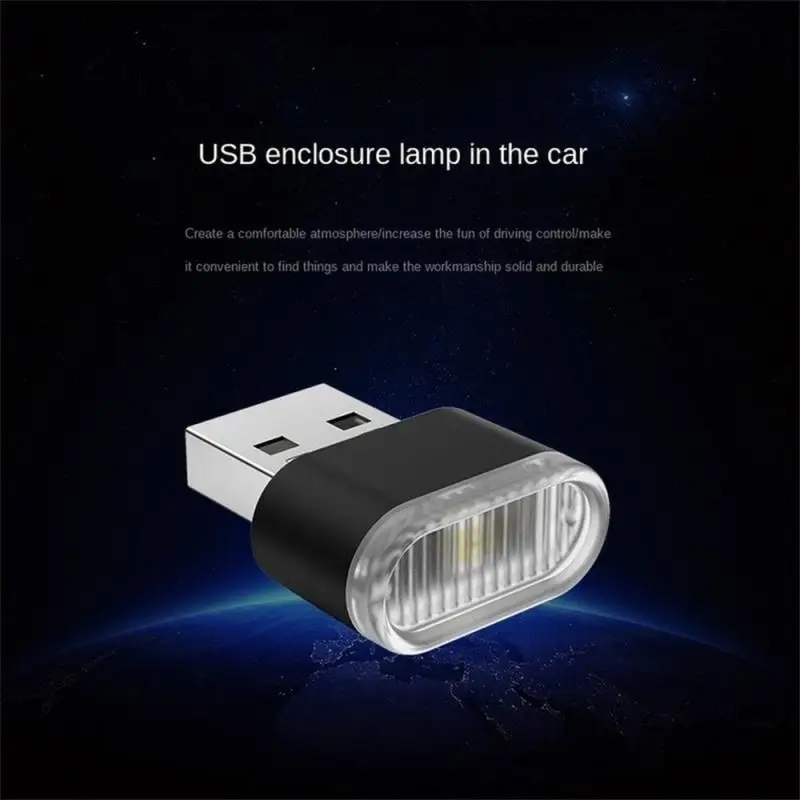 

Convenient To Use Usb Led Atmosphere Bulb Car Interior Supplies Auto Decoration Night Lamp 5v Car Door Light Wide Application