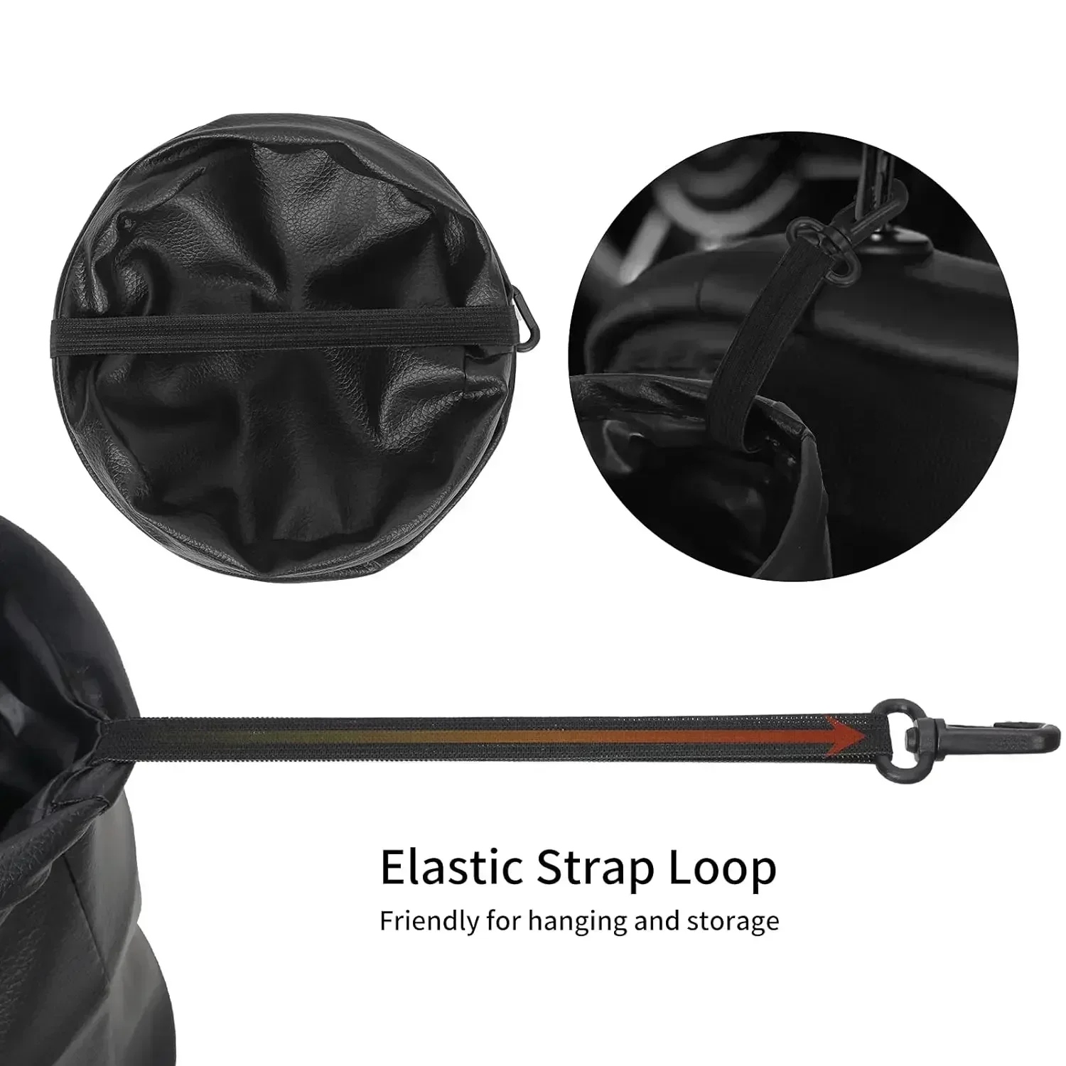 Double Layer Foldable Waterproof Trash Can for Car-Leak-Proof Organizer Folding Garbage Can Multifunctional Trash Bin car trash can