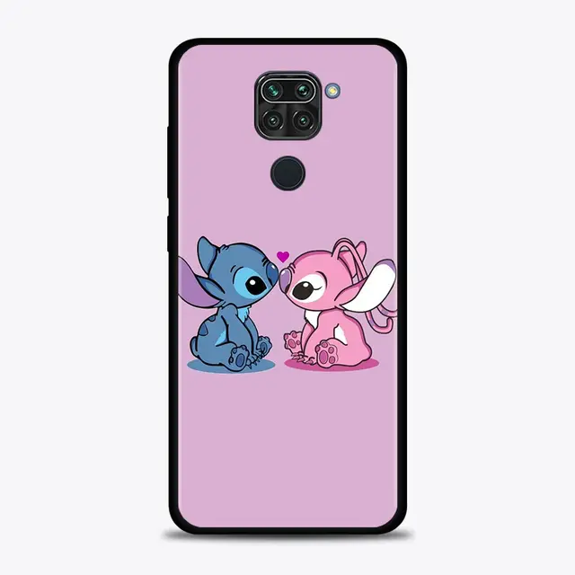 Funda para Xiaomi Redmi Note 13 4G Oficial de Disney Angel & Stitch Beso -  Lilo & Stitch