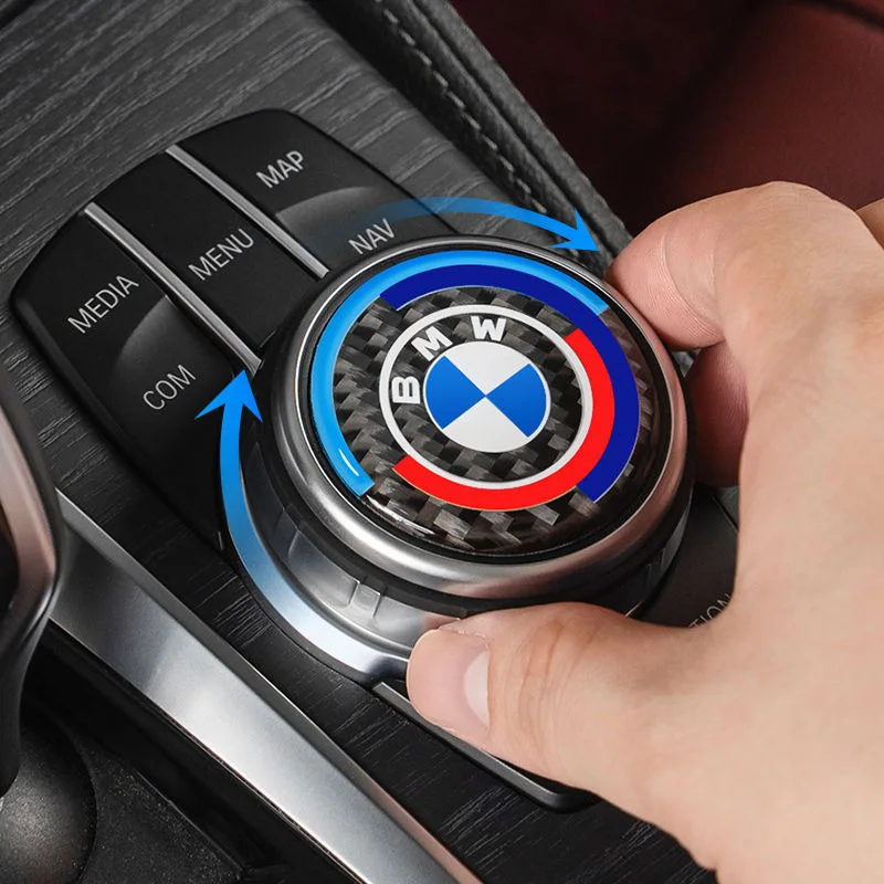 Accesorios decorativos de fibra de carbono para la palanca de cambios de BMW Serie X1 X3 X4 X5 X6 X7 F10 F20 F30 G20 G30 F15 F16