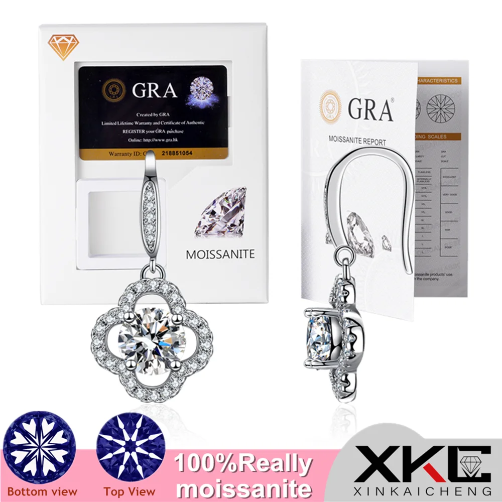 

Gra mullite a carat earring pendant plant clover micro-inlay zircon shape fashion jewelryearrings for women