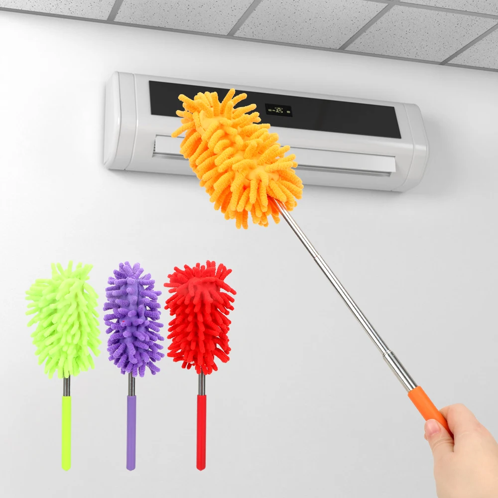 Telescopic Dust Remover Home Car Cleaner Cleanning Brush For Air-conditioner Furniture Shutter Telescopic Dust Remover Dusters Washing Tool Scrub