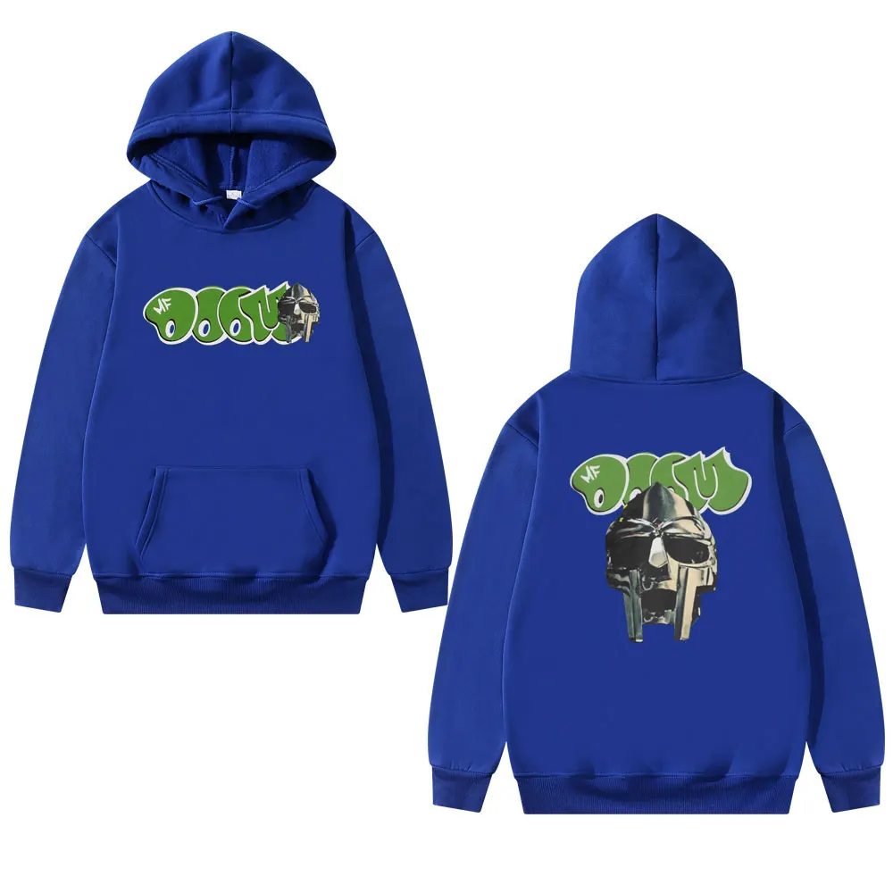 Rapper Mf Doom Madlib Madvillain Mask Graphic Hoodie Men Women Hip Hop Oversized Sweatshirt Male Fashion Vintage Trend Hoodies