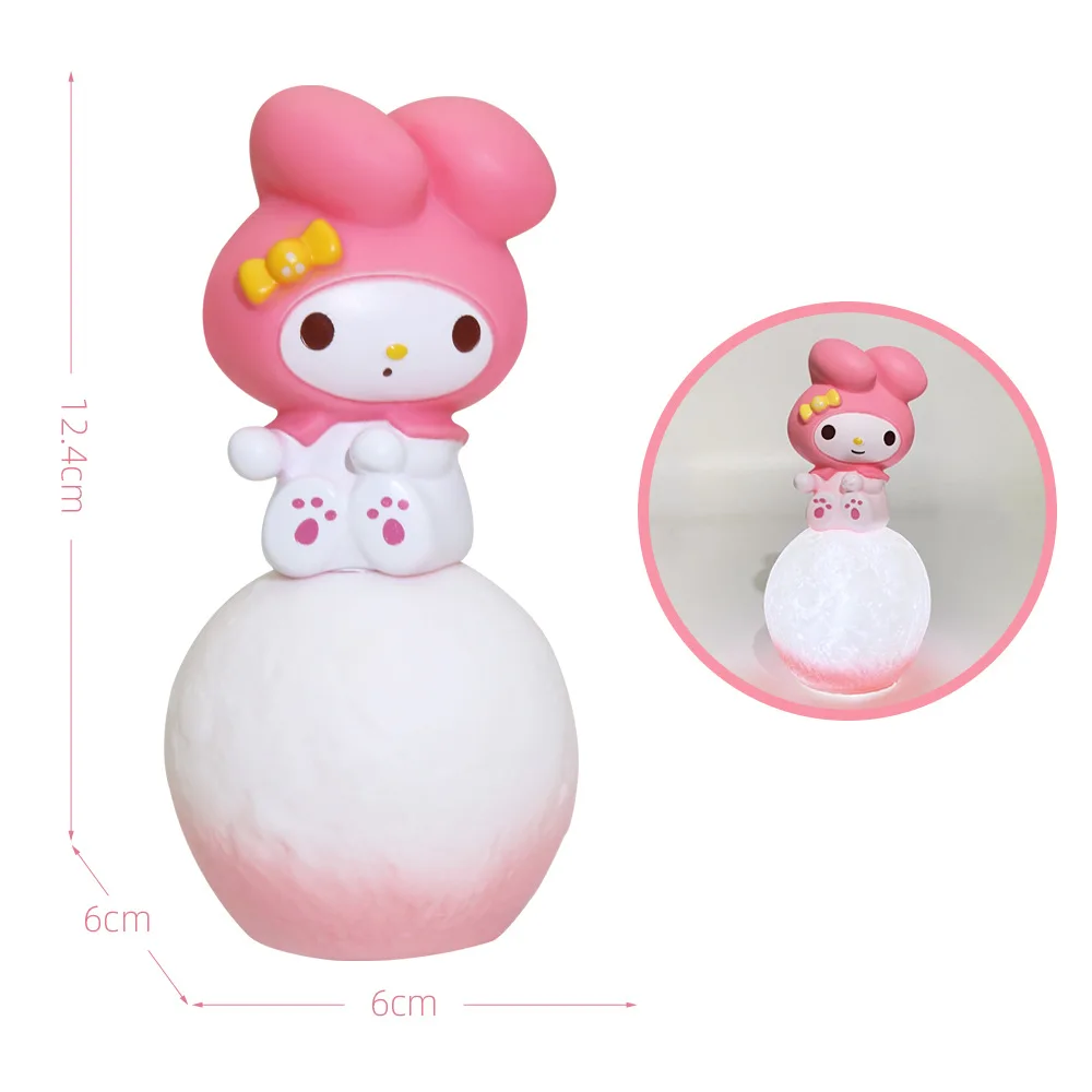 Sanrio Figure Anime Figure Kawaii Kuromi Melody Cinnamoroll Cake Decorative Accessories Home Decoration Cute Children's Gift