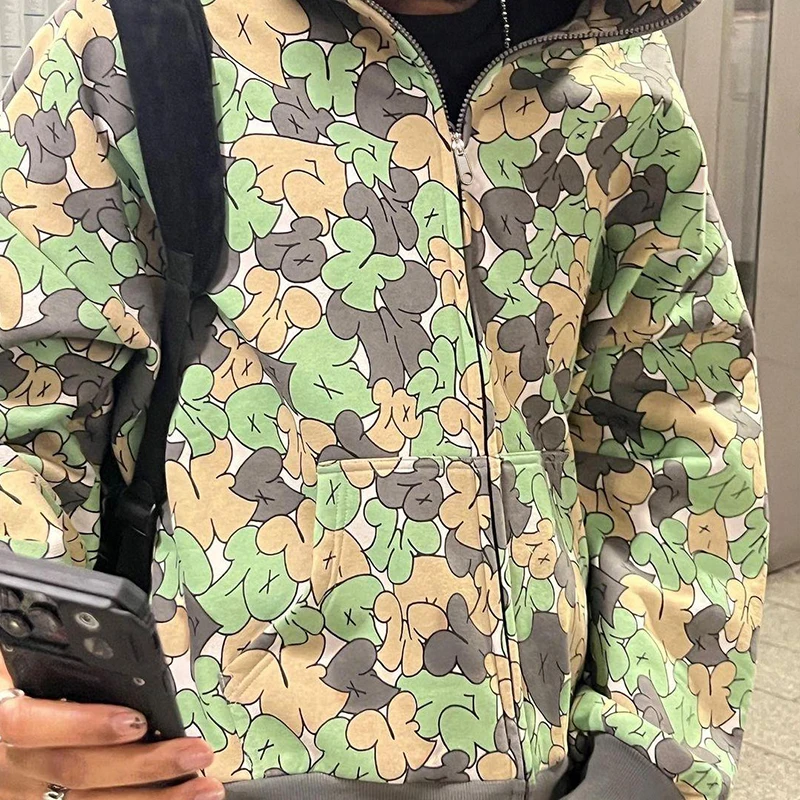 

2000s Goth Harajuku Women Sweatshirt Street Interesting Oversized Hoodies Vintage Zip Up Jacket Coat Y2k Man's Aesthetics Suit