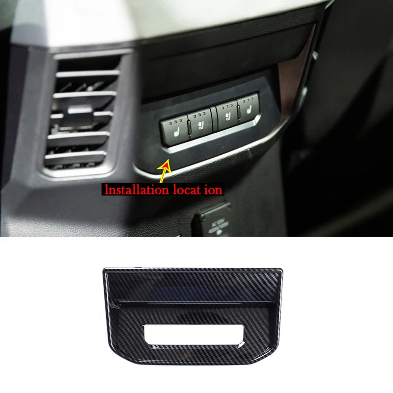 

Для Toyota Tundra 2022 2023, задний центральный подлокотник, вентиляционное отверстие, отделка корпуса, ABS углеродное волокно, защитный аксессуар