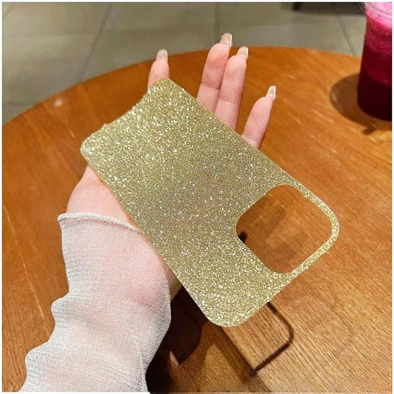 Luxury DIY Glitter Phone Case with Flash Stickers - Thin Cover Accessory