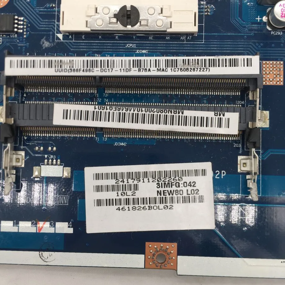 Mainboard para Aspire 5742 5742g 5741 5741z Laptop Motherboard Hm55 Ddr3 100 Totalmente Testado Trabalhando Bem New70 La5892p - Imagem 2