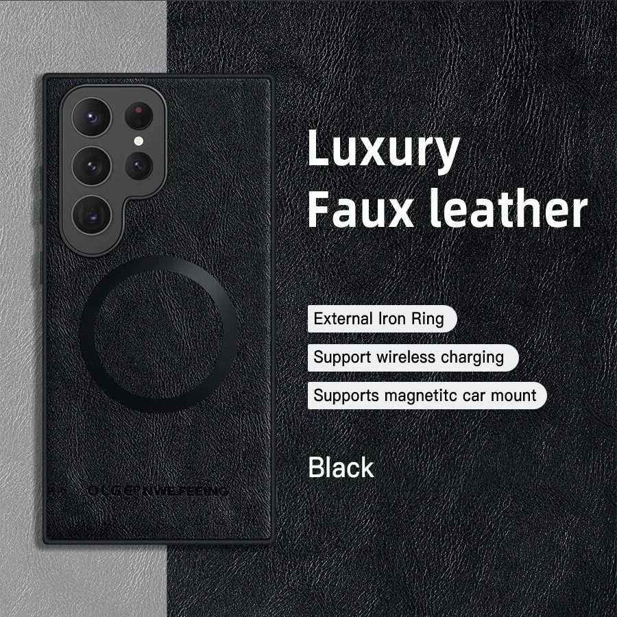 Luxury Leather Phone Cover Case