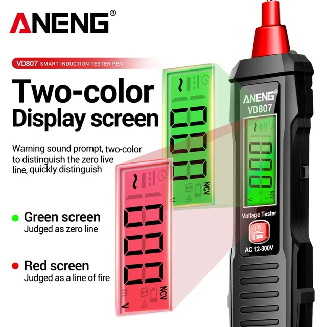 전기 작업을 더 안전하고 편리하게 만드는 ANENG VD807 스마트 전기 펜 테스터