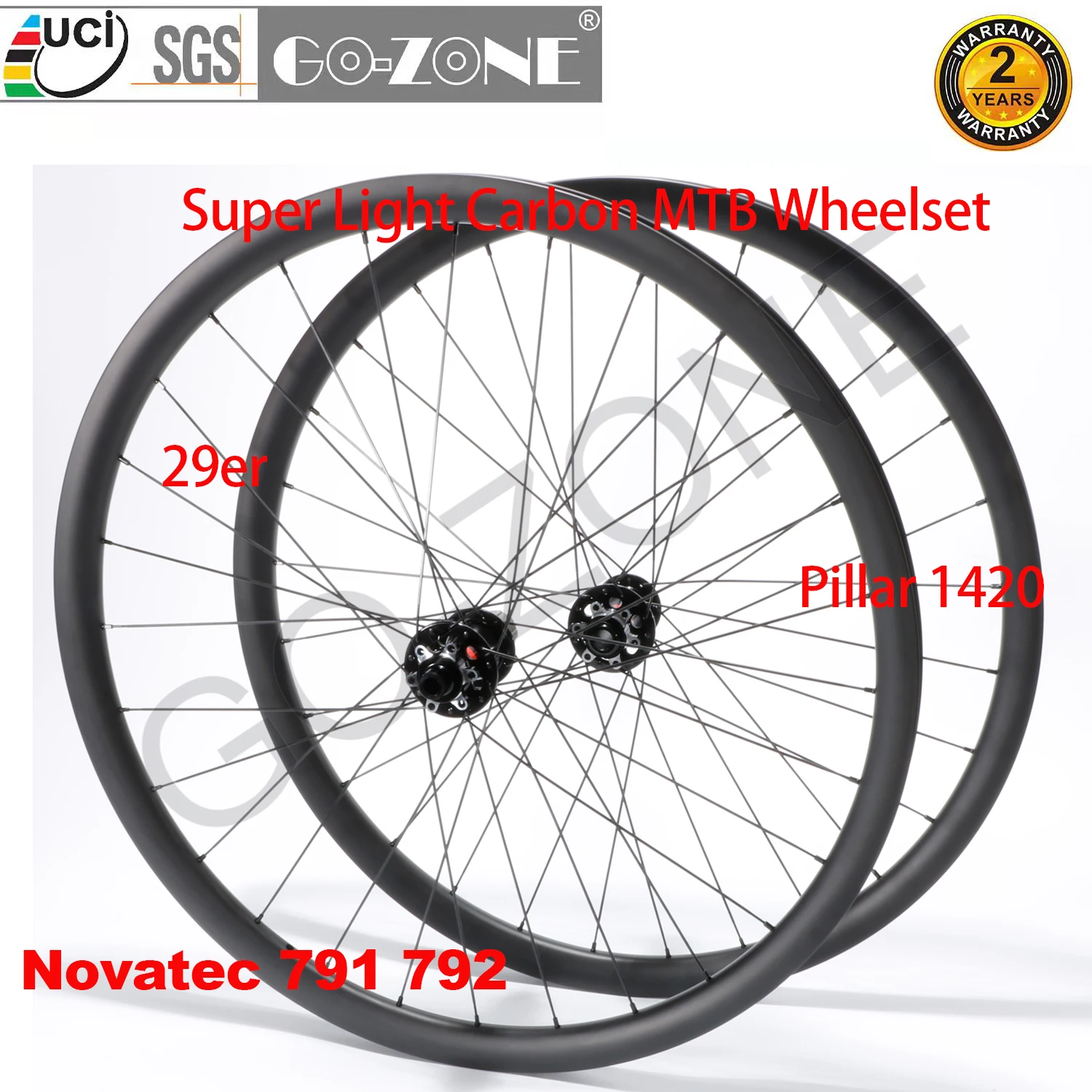 Super Light Mtb Wheelset 29Er Pillar 1420 Carbon Disc Brake Tubeless Novatec 791 792 Shiman0/Sram Xd Ruote Per Bicicletta 29 Pollici