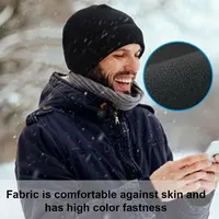 Warm Winter Skull Cap Soft Polar Fleece Hat Thick Windproof Cap Outdoor Beanie Cap Ski Cap Unisex Suitable For Unisex 1PC 2