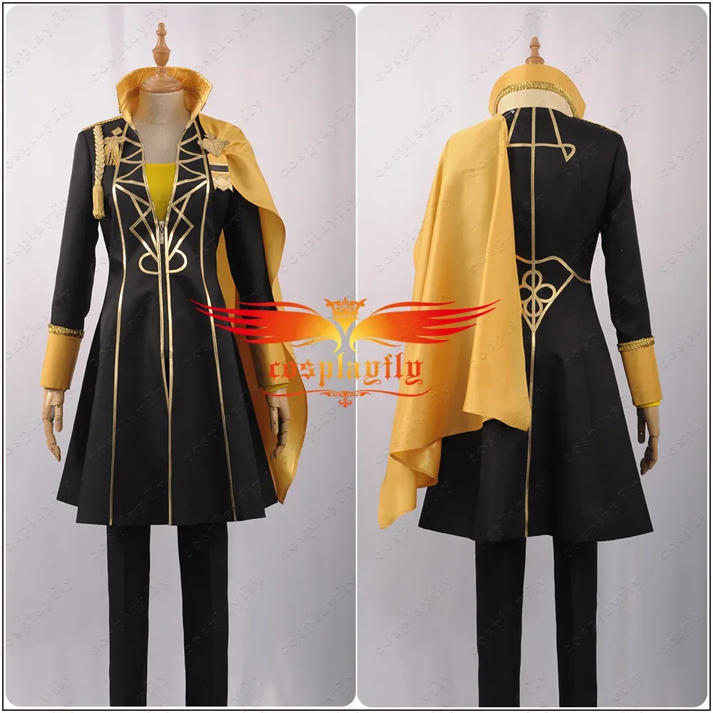 

Fire Emblem Game : Three Houses Claude Von Regan Fancy Battle Boys Cosplay Costume Adult Uniform Top Shirt Pants Cloak