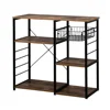 US Microwave Oven Stand, Kitchen Bakers Storage Rack, Small Coffee Bar Station 1