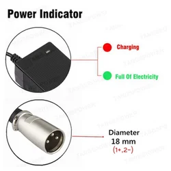 High - Quality Fast Charger for Lead Acid Battery Pack - 24V 2A with XLR Connector (3Pin - XLR)