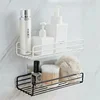 Bathroom Shelf Wall Mounted Corner Storage Shelves Shampoo Holder Cosmetic Rack Iron Shower Drain Basket Bathroom Organizer 4