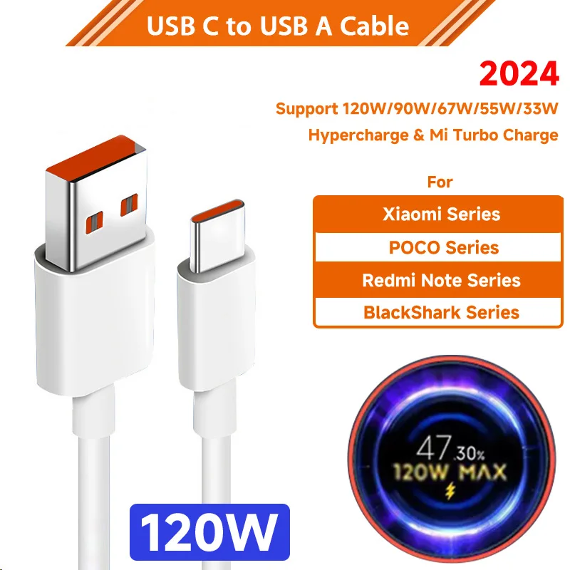 Chargeur Rapide Xiaomi 55W Avec Câble USB-C 1m - Compatible Xiaomi 14 13 12, Redmi Note 14 13, Poco F7 F6 | Adaptateur Turbo Charge Rapide, Sécurité Intelligente, Compact Voyage - 3
