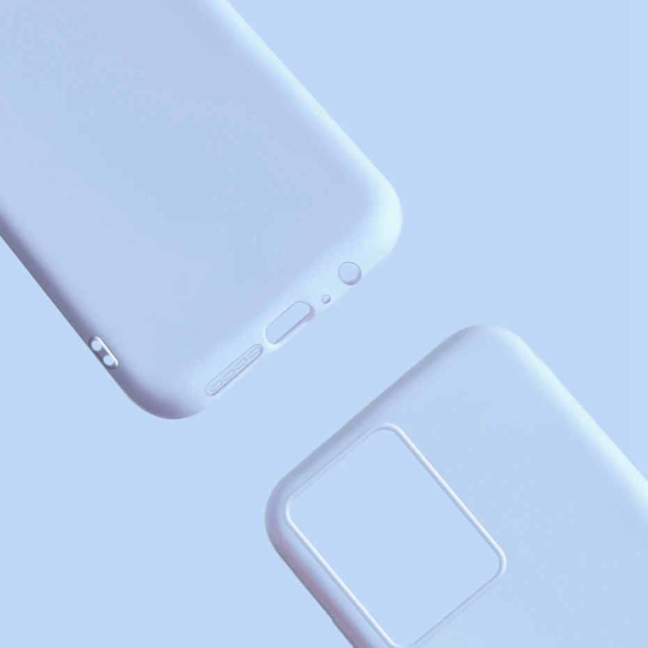 Enhanced Liquid Silicone Soft TPU Phone Case Back Cover with Bumper Shells