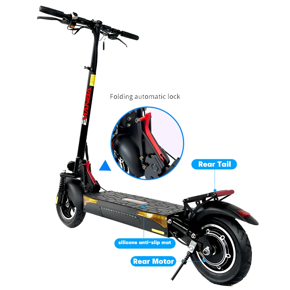 Electric Scooter Foldable 2 Wheel Portable Mobility 800w For Adult