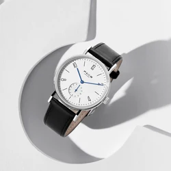 FEICE Unisex Wristwatch Bauhaus Men's Watches Automatic Mechanical Watch Stainless Steel Waterproof Casual Fashion Watch FM201