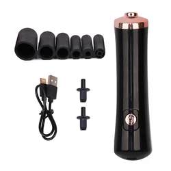 Portable Electric Glue Shaker - USB Rechargeable Liquid Mixing Device for Nail Polish, Tattoo Ink, and Lash Adhesive (Black Glue Shaker 6)