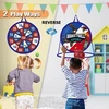 14 Inch 2-in-1 Dartboard and Basketball, Basketball Set Indoor Basketball Hoop, Sports Kids Outdoor Toy, 5