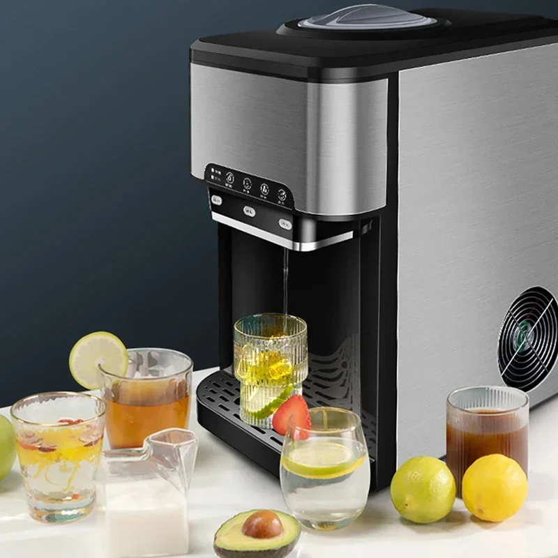 Drinking Water Ice Maker 48lbs Daily Ice Cube Makers Stainless Steel Ice Makers Tabletop Ice Maker Machine Ice Cube HZB-25YLR 5