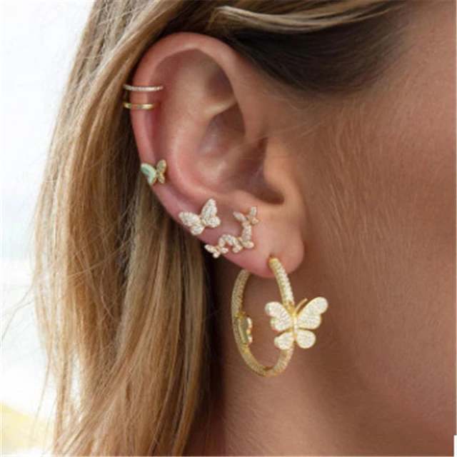 Update more than 88 earring sets for multiple piercings super hot