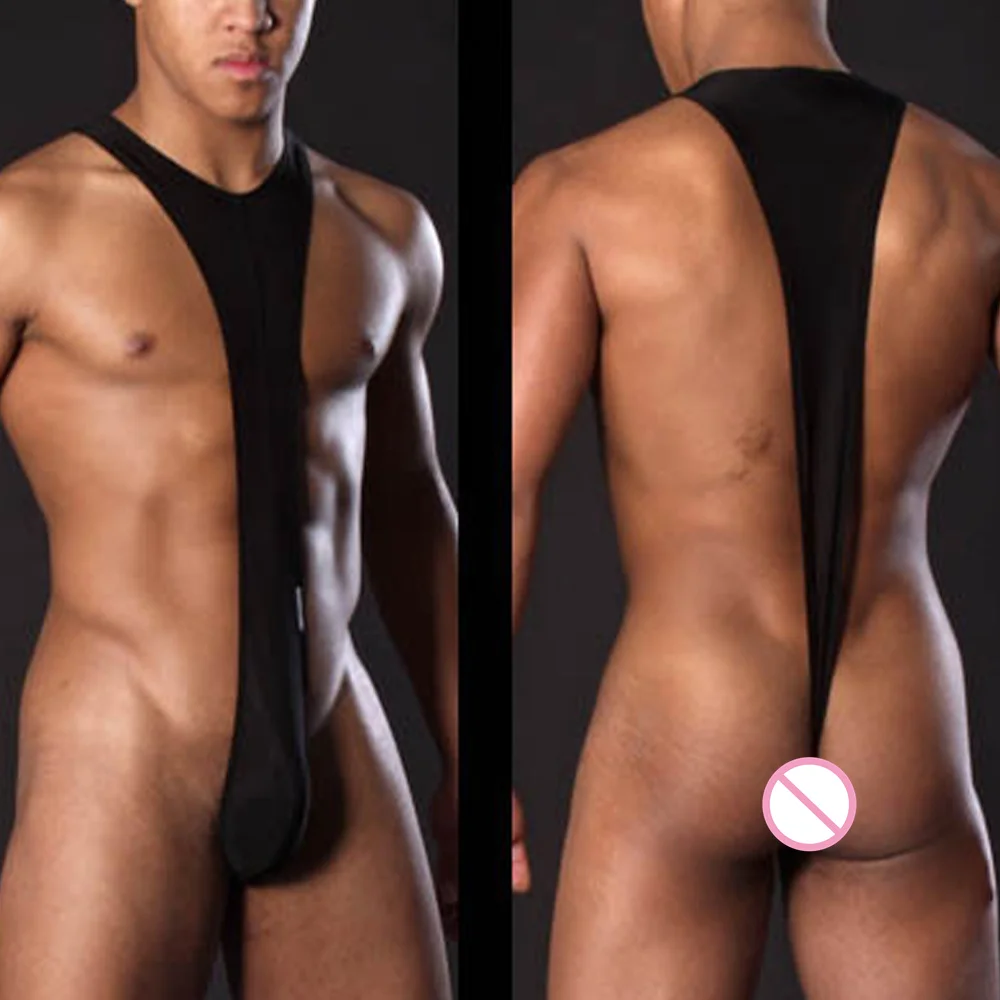 

Gay Men Strap Backless Bodysuit Lingerie Jumpsuit Tank Top Bodysuit Underwear Erotic Solid Breathable Men's Backless Jumpsuit