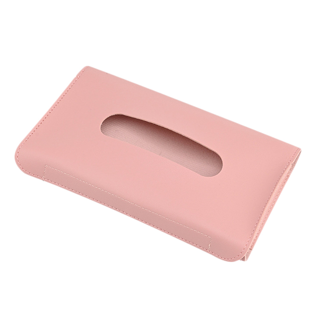 Tissue Box Towel Sets Car Sun Visor PU Leather Tissue Box Holder Auto Interior Storage Decoration Accessories Dropshipping