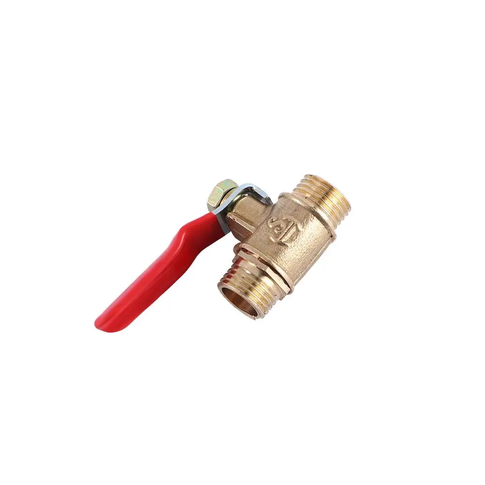 

G1/4 Full Port Hose Connector Air Compressor Pipe Male to Male Thread Pipe Fittings Switch Ball Valve