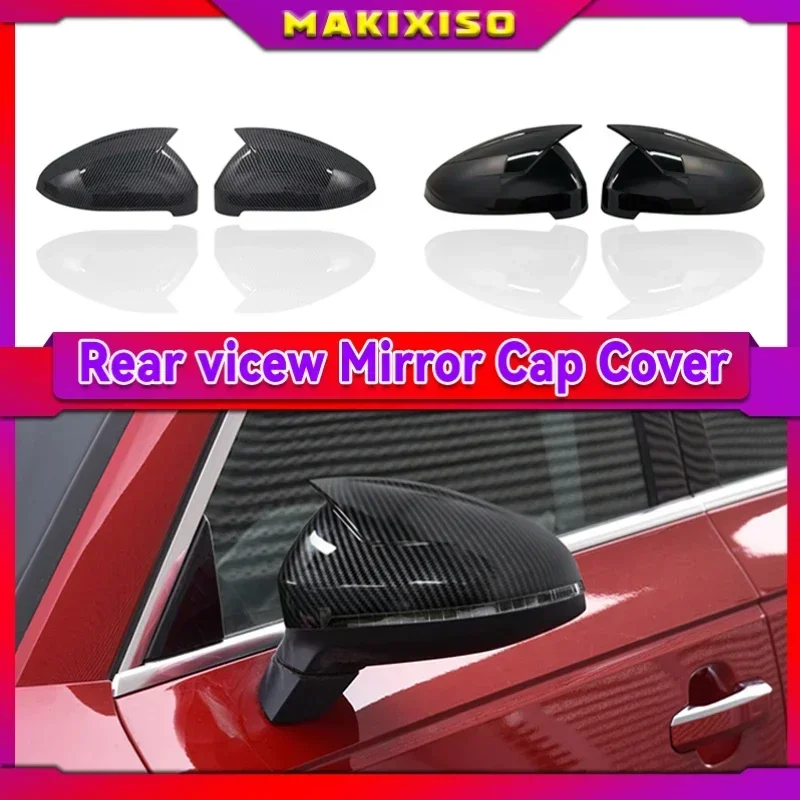 

2pcs Black Side Wing Mirror Caps For Audi A4 A5 B9 2017 2018 2019 S4 S5 RS5 allroad Quattro replace Covers (Glossy Pearl Black)