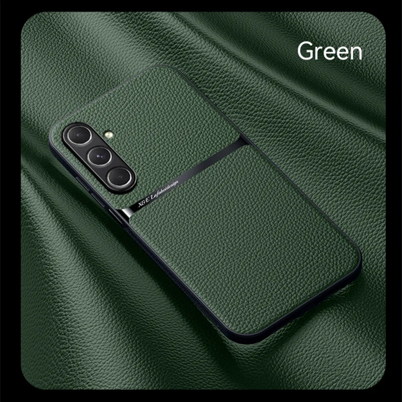 Premium PU Leather Magnetic Protective Case - Hard Back Shell Cover