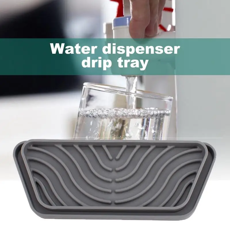 Water Dispenser Drip Tray Silicone Drip Pad Tray Cuttable Refrigerator Drain Fridge Water Dispenser