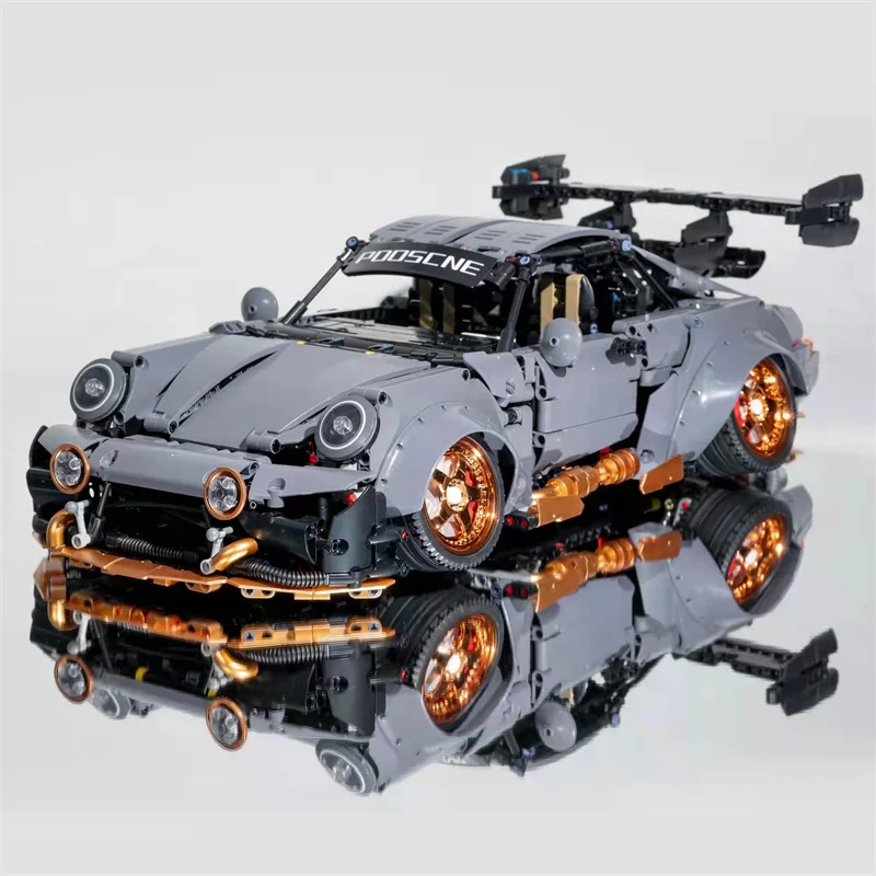 

High-Tech 10220 2435Pcs Three Colors Low Lying Refitted Sports Car Model Building Blocks Bricks Birthday Toys Christmas Gifts