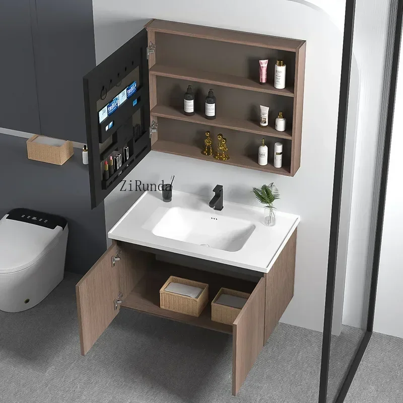 space-saving cabinet, vanity washbasin set, light mirror, makeup furniture, decorative items, modern toys, etc.