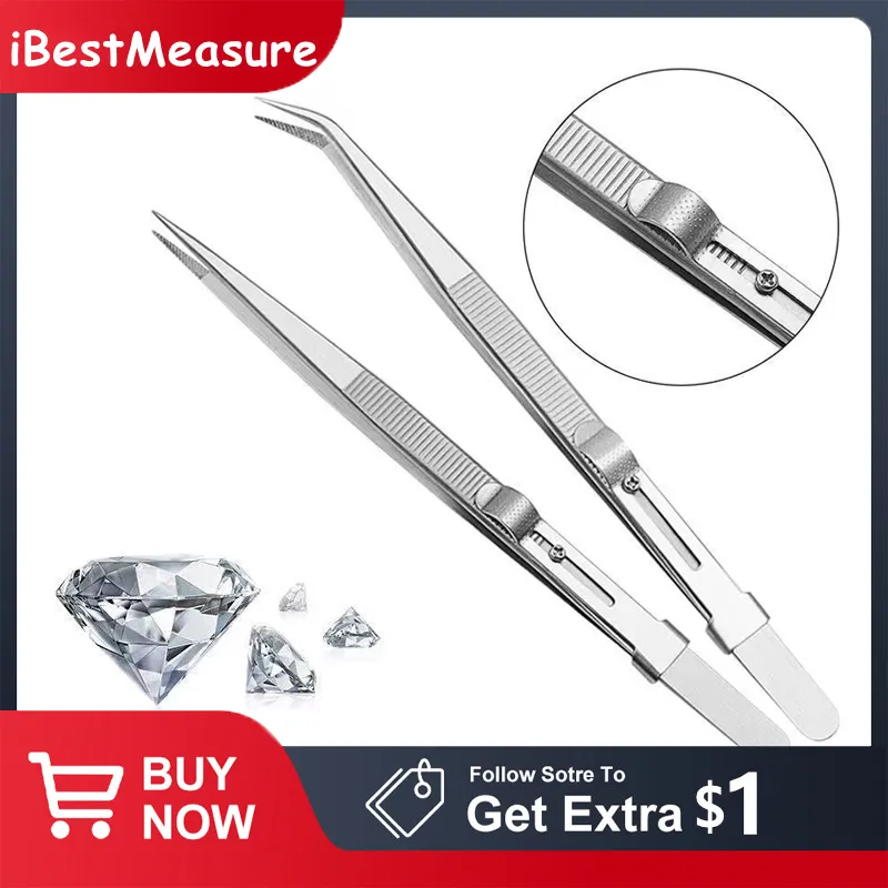 Precision Adjustable Slide Locking Tweezers For Jewelry Electronic  Components Holding Tight Repair Tool - Industrial Tweezers - AliExpress