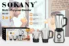 SOKANY 187 Juicer Household Multifunctional Three in One  Mixer Grinder 1