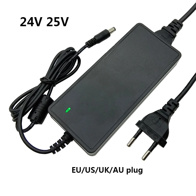 Ac A Dc 24 V 5A 6A 25 V Alimentatore 24 Volt Adattatore Di Alimentazione Universale Convertitore Adattatore 25 V Commutazione Eu Us Uk Au Plug 5.5 X2.