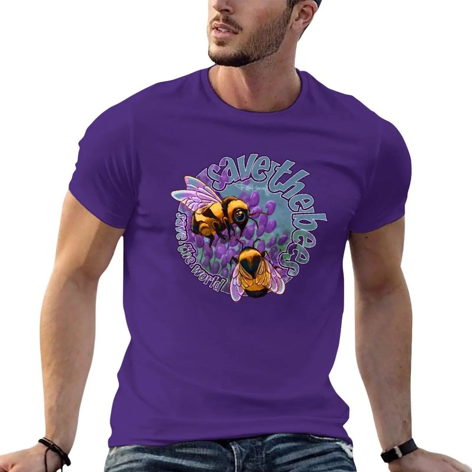 

New Save the Bees - Save the World T-Shirt plus size t shirts sweat shirt men clothes