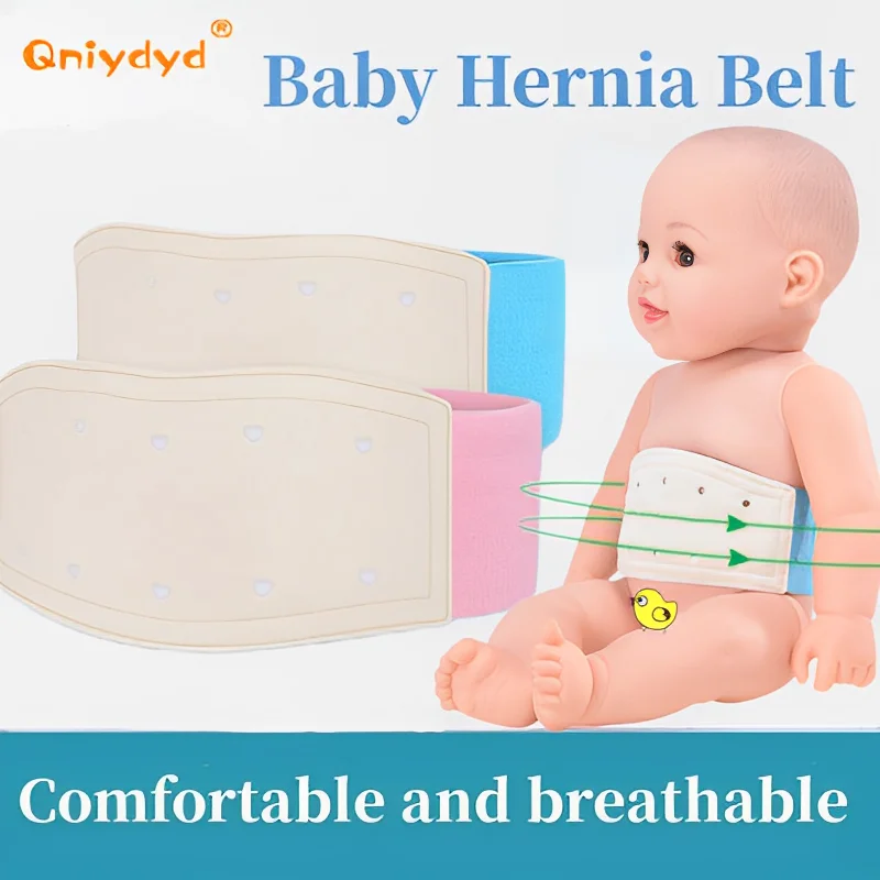 Groin Support Brace Infant Inguinal Umbilical Hernia Belt Navel Support Stickers Treatment Newborn Baby Belly Button With 3 Hernia Pad