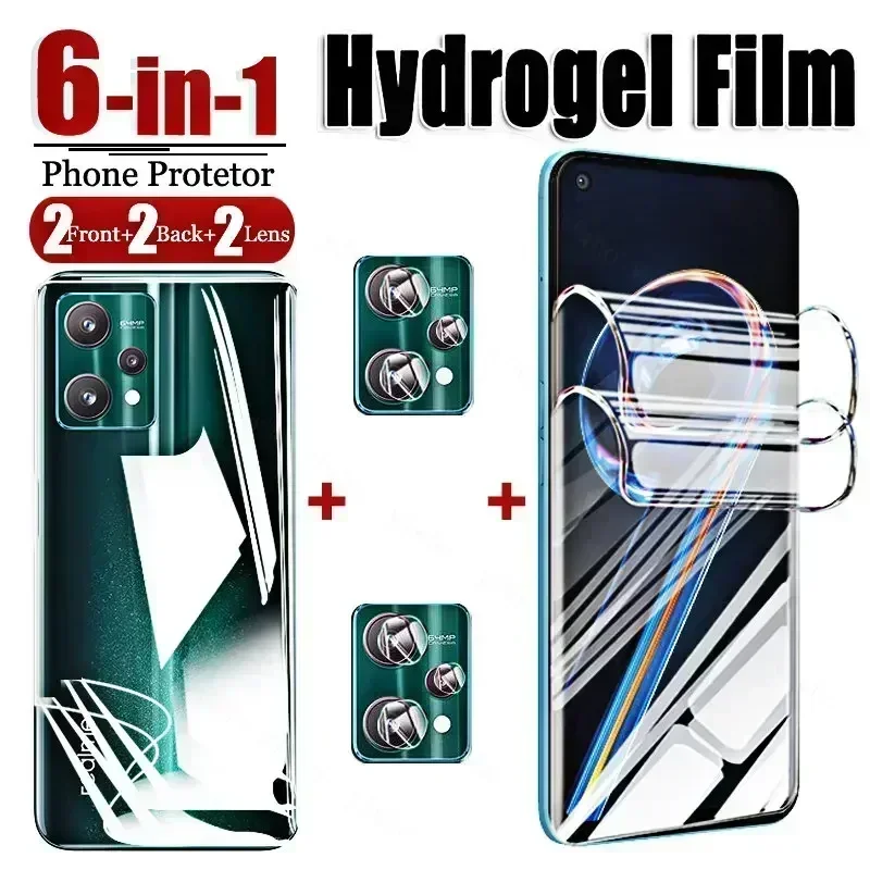 

Front Back Hydrogel Film for Realme 9 Pro Plus 5G Screen Protectors Not Glass On Realmi 9i 9 8 Pro Pro+ Realme9i Camera Glass