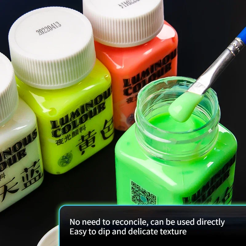 Luminous Paint 58ML Luminous Pigment Student DIY Clothes Shoes Fluorescent Paint Creation Supplies luminous paint