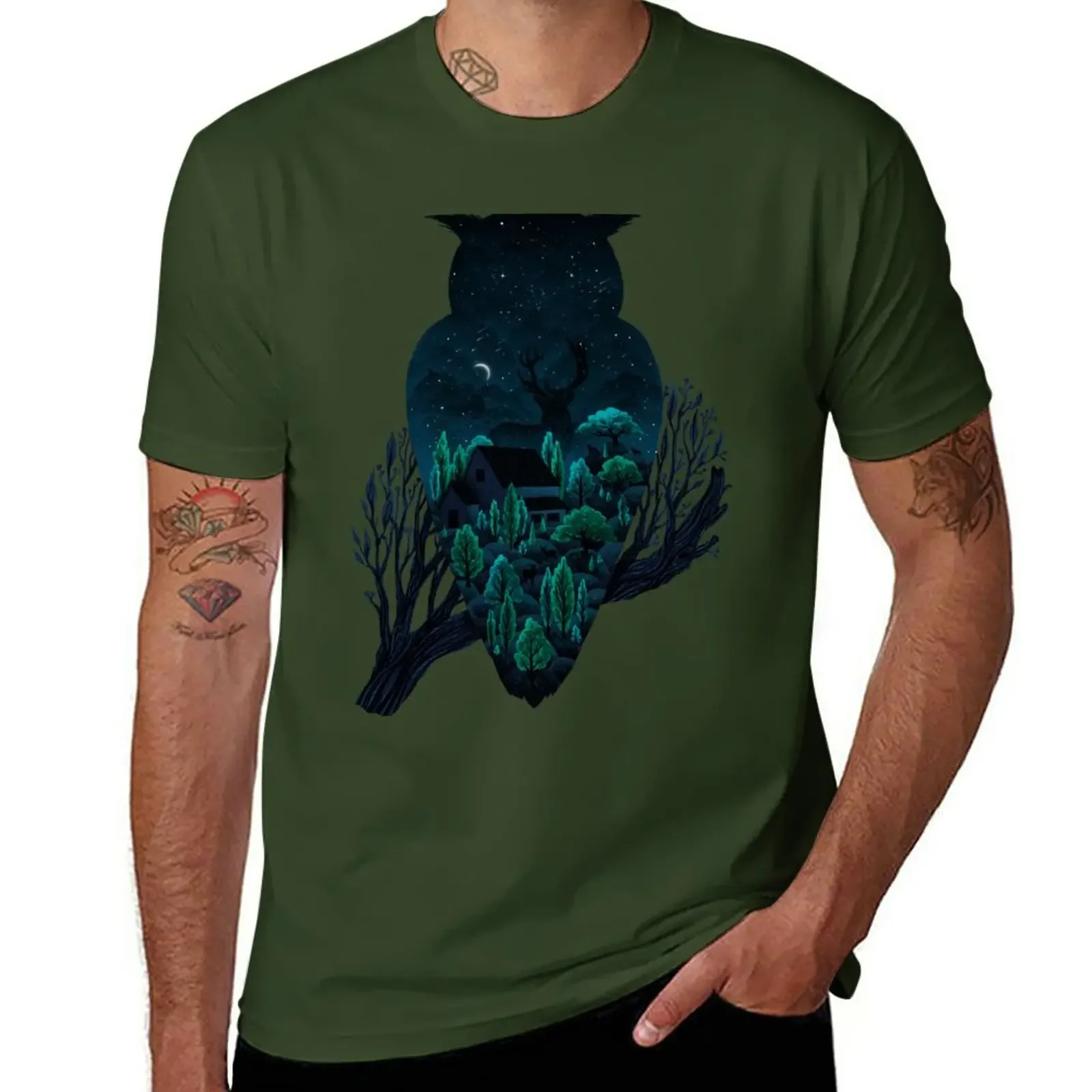 

Owlscape T-Shirt kawaii clothes oversized T-shirts for men cotton