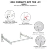 Clothes Hanger Wall Shelf Stainless Steel Silver Wall Clothes Rack Space-Saving Wall Mounted Clothes Hanger Organizer for Home 4