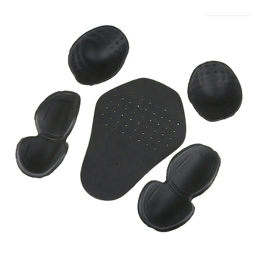 5PCS Motorrad Fahrrad Reiten Jacke Reiten Kleidung EVA Wärme-gepresst Schulter Pads Zurück Ellenbogen Schulter Rüstung Einsatz Schutz – Detail 6