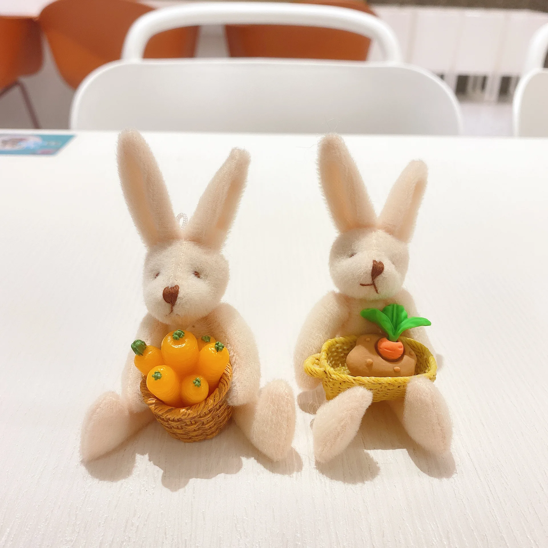 

Новый мультяшный милый рабочий кролик, необычный милый кролик с редисом, плюшевый искусственный кролик