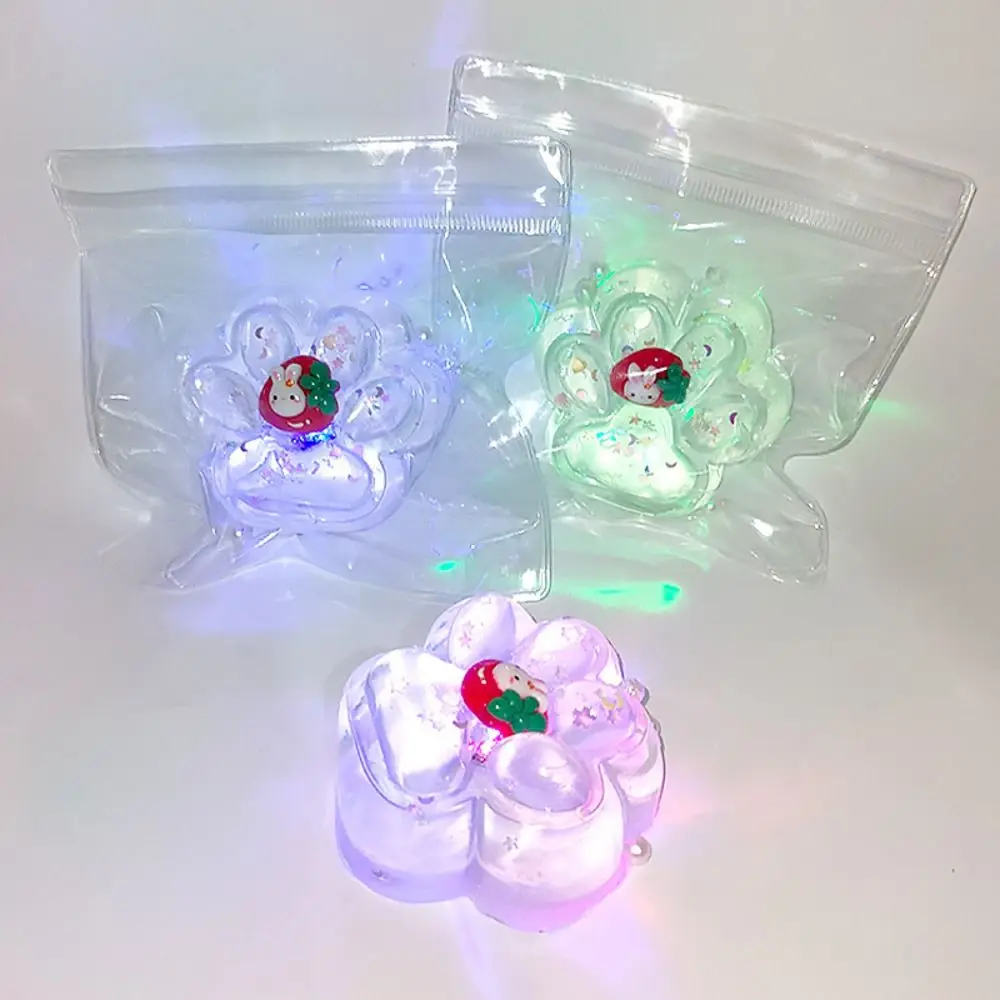 Cute Squeeze Toy Luminous Cat Paw Toys Sticky Abreact Decompressing Pinching Cat Paw Soft Relief Relax Toys antistress foot